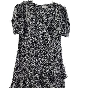 Top Shop Maxi Black & White Print Women's Dress Size 6  11123-0107